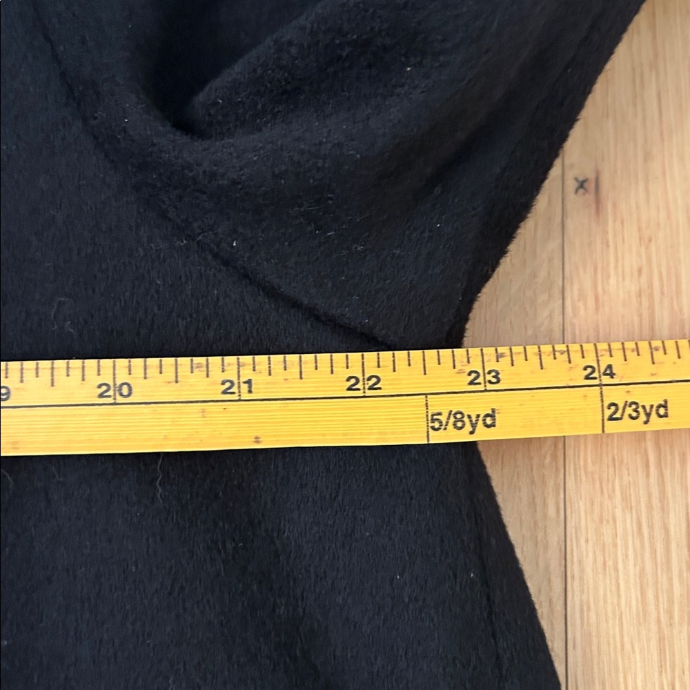 Jonathan Michael Velvet Trim Wool Nylon Black Coat Women’s Size 8 - Picture 6 of 17